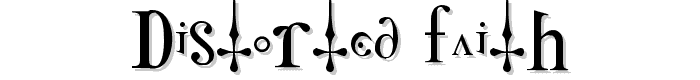 Distorted Faith font
